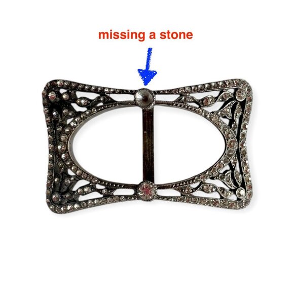 Assorted collection of antique buckles. 4 pieces - Picture 3 of 9